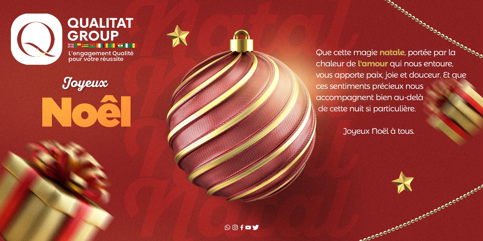 Joyeux Noël à toutes et à tous !
